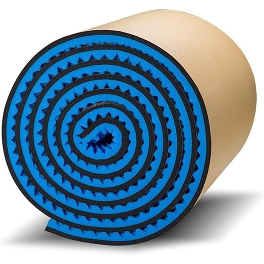 5 Square Meters Sound Absorbing Cotton Self-Adhesive Easy Installation Soundproofing Cotton Acoustic Room Treatment Cinema Wall Soundproofing Foam (Red) (Blue)
