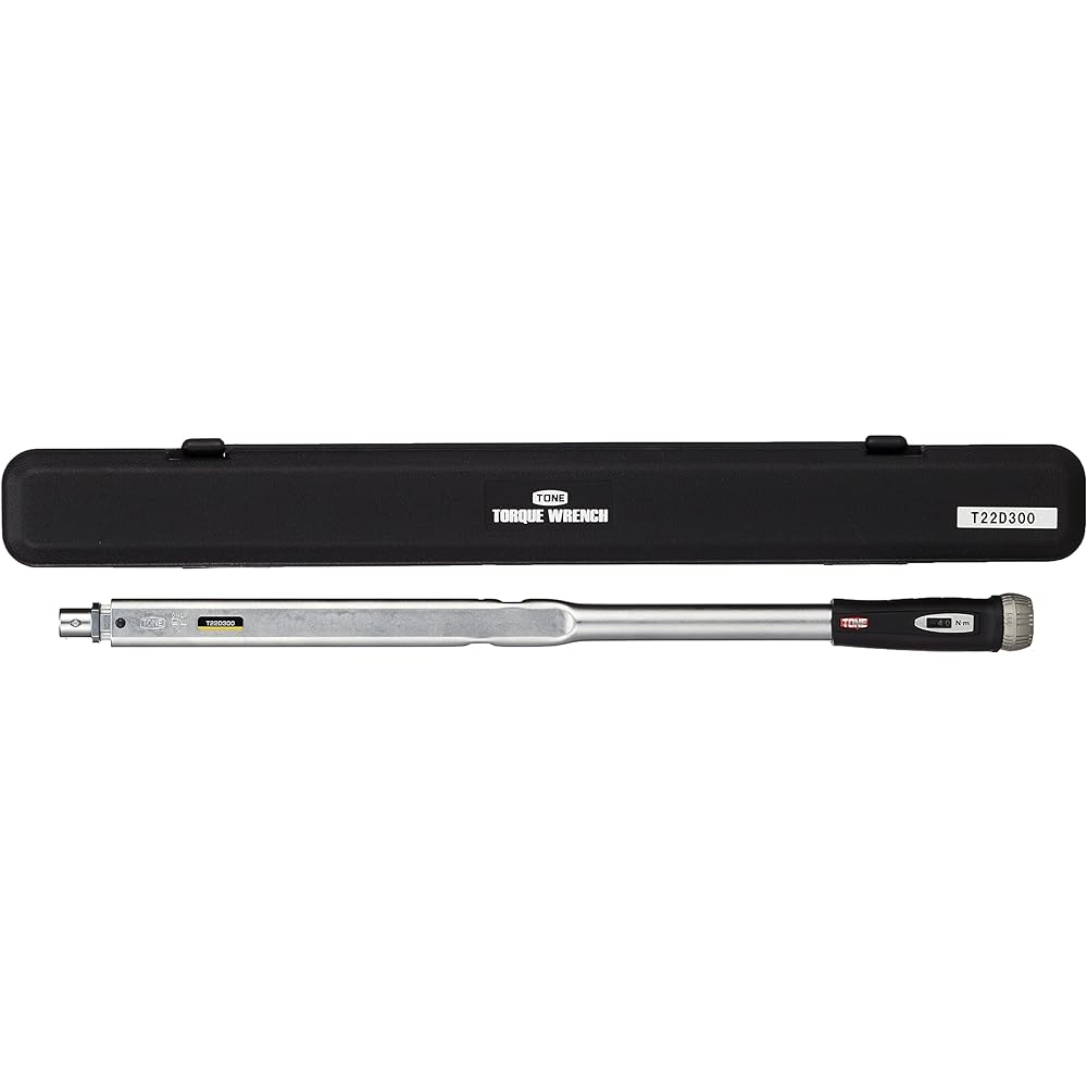 TONE Preset Torque Wrench (Direct Set/Replaceable Type) T15D140 φ15mm Black 140N・m