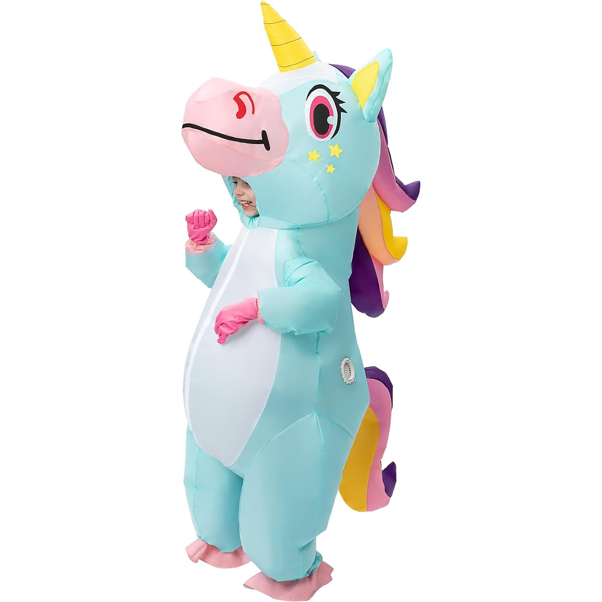Spooktacular Creations Kids Uni Inflatable Costume Full Body Unicorn Blow Up Halloween Costume