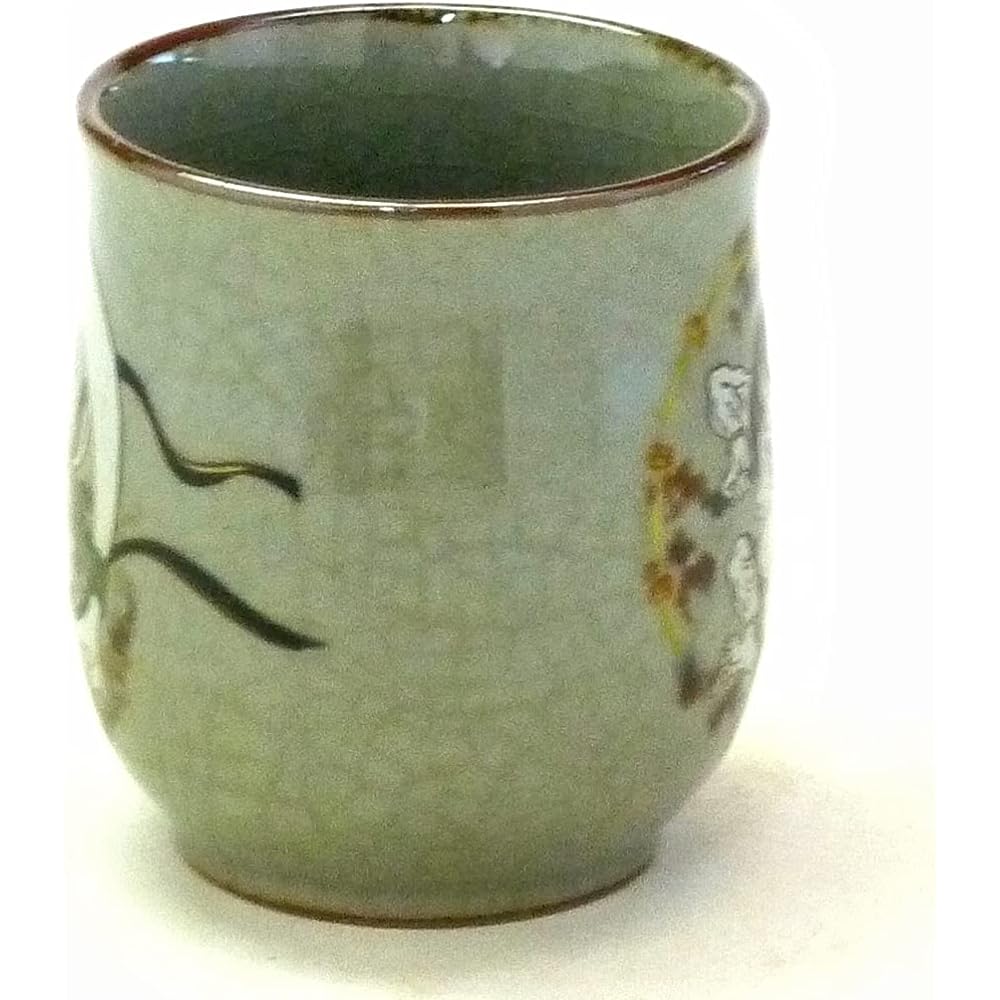 Kutani ware [Tean cup] Large Wind God and Raijin back picture