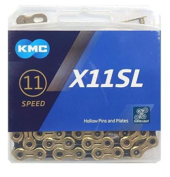 KMC X11SL Chain 11 Speed/11s/11 Speed 118Links (Gold) [Parallel Import]