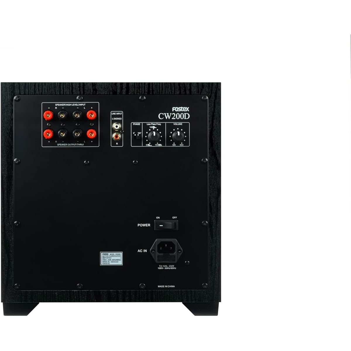 Fostex Sealed Active Subwoofer CW200D