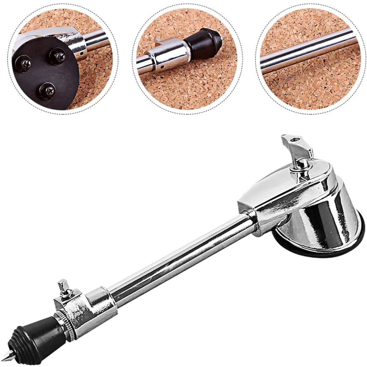 EXCEART Bass Drum Spurs Adjustable Bass Drum Stand Legs Anti-Rust Spurs Drum Instrument Accessories