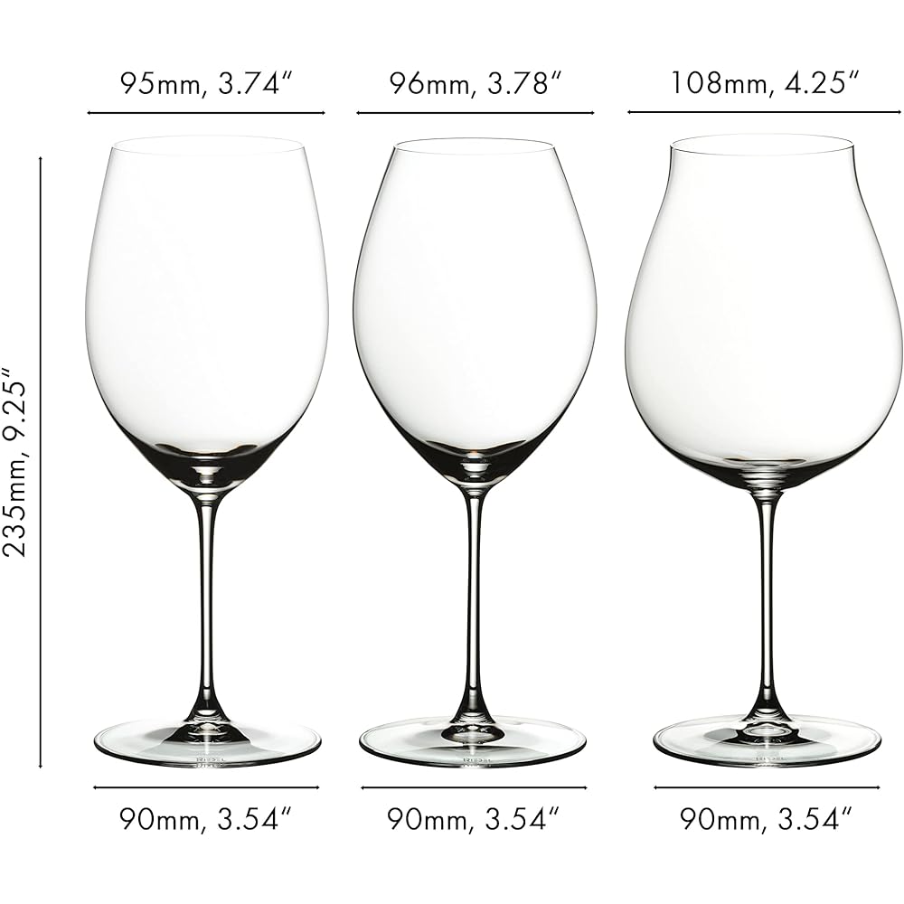 [Genuine] RIEDEL Riedel Glass Riedel Veritas Red Wine Tasting Set (3 pieces) 5449/74 Clear
