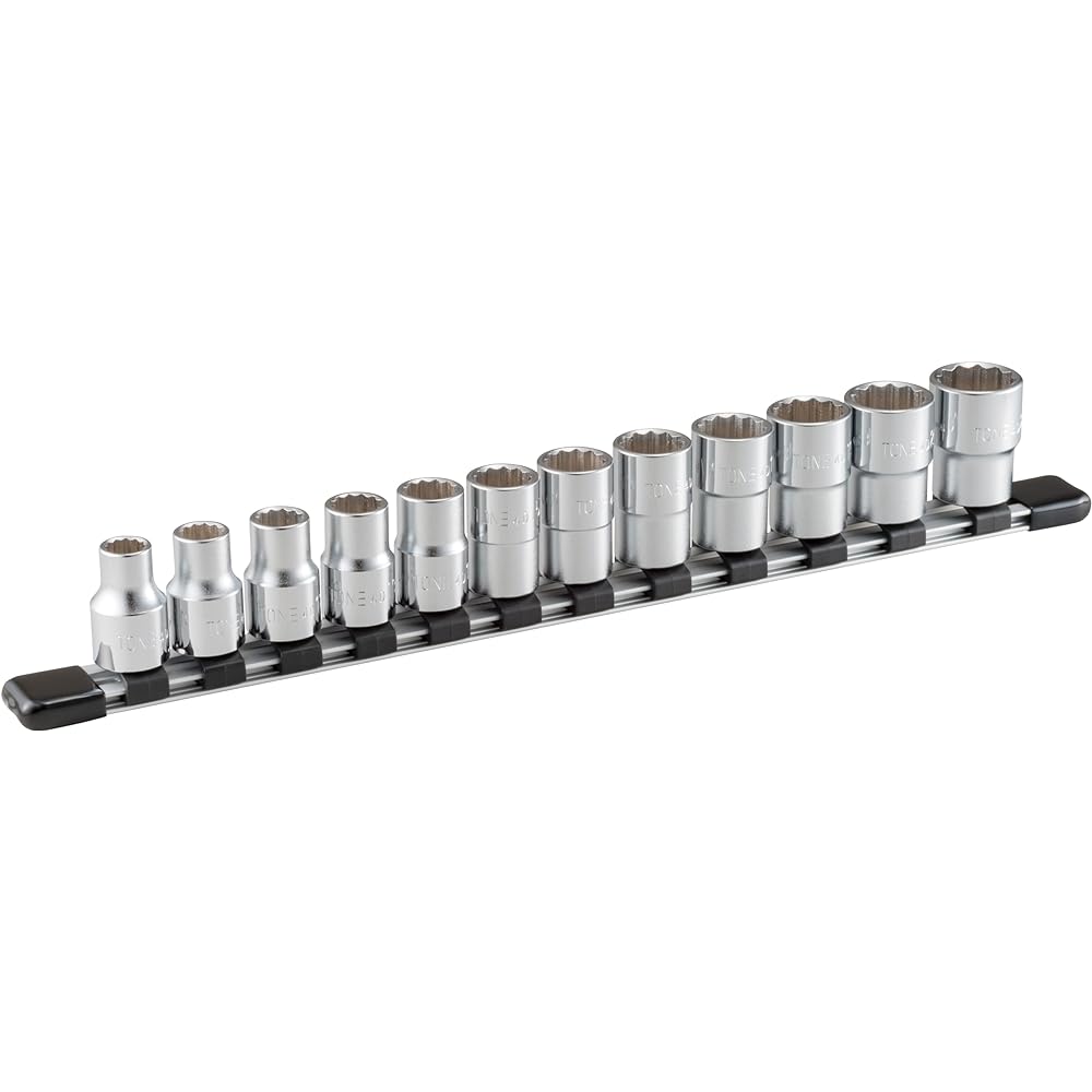 TONE socket set (hexagonal, with holder) HD412, insertion angle 12.7mm (1/2"), 12 items included