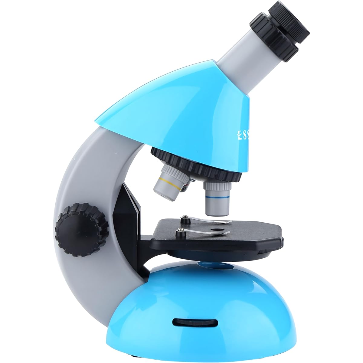 ESSLNB Kids Microscope, Science Microscope Kit for Kids, 40X-640X LED Beginner Microscope, Kids Science Slides, Children's Microscope with 10X/16X Zoom Eyepiece and Eyecup