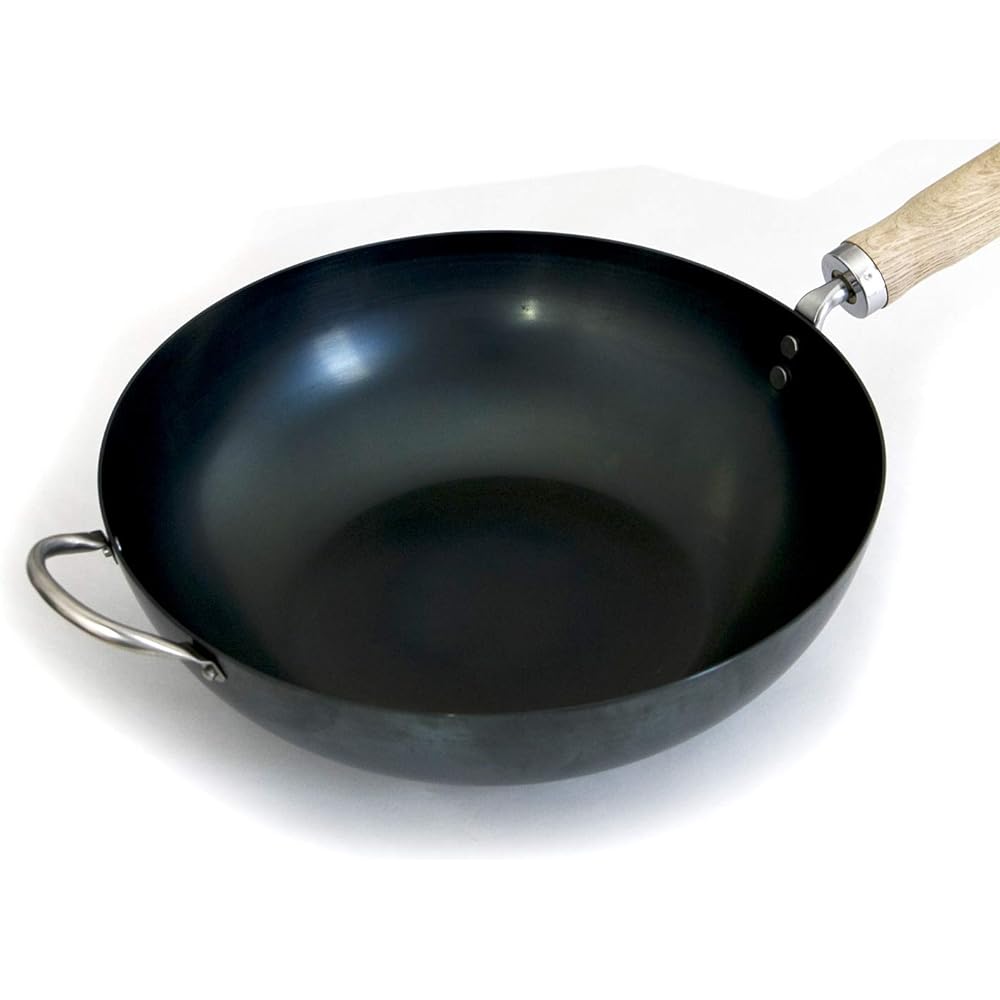 Kyoto Katsugu Wok Iron Stir-Fry Pot 30cm Made in Japan