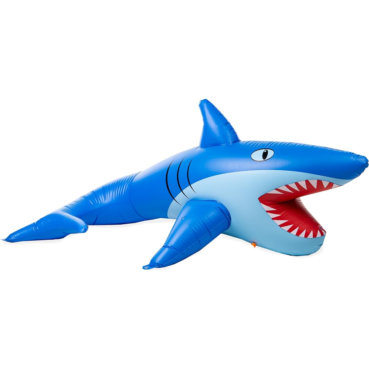 HearthSong 8' Giant Inflatable Mr. Shark Sprinkler for Kids Outdoor Active Water Play - 8'L x 4½'W x 3½'H