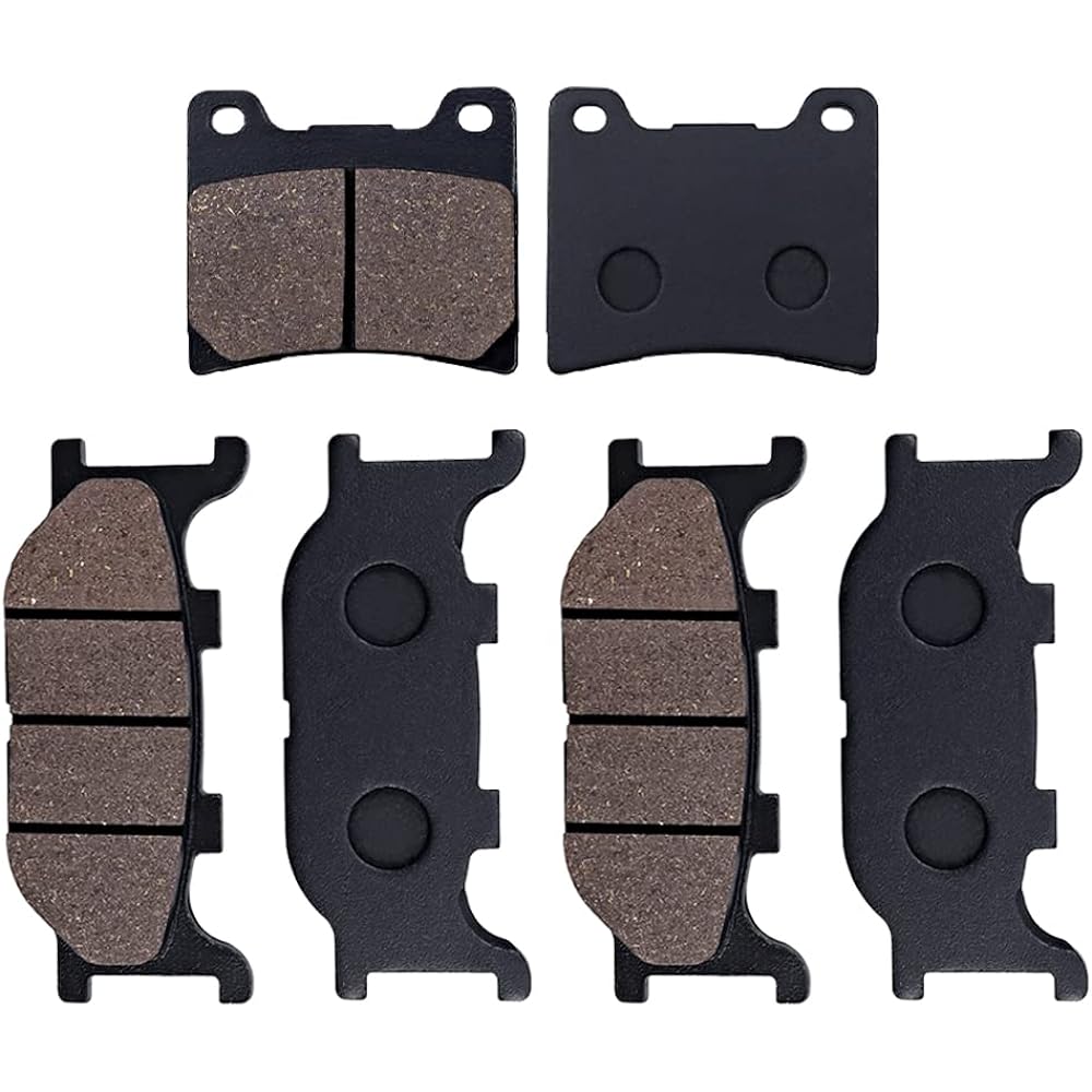 Cyleto Front and Rear Brake Pads for YAMAHA XVS 1100 XVS1100 Dragster/Dragster Classic 1999 2000 2001 2002 2003 2004 2005 2006