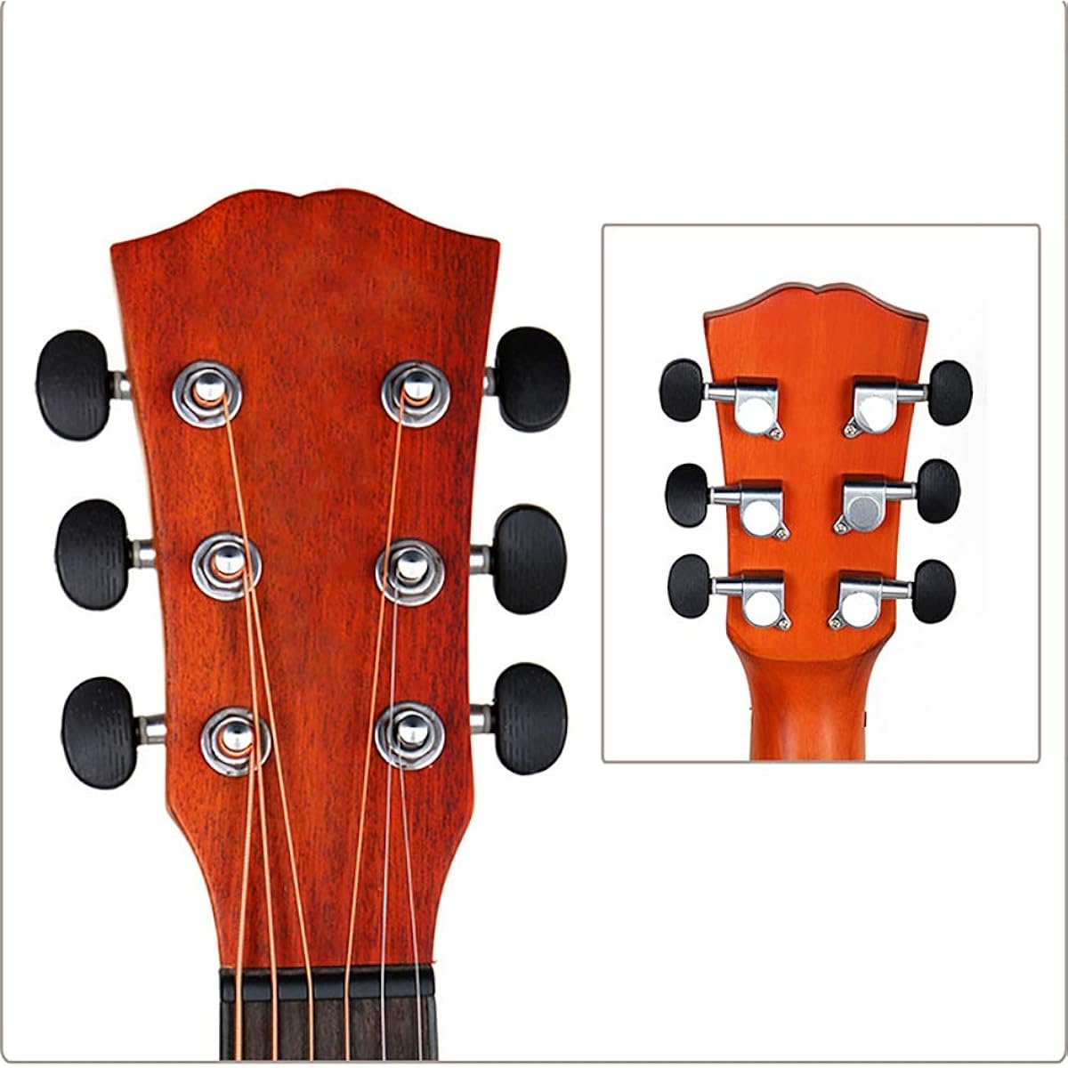 Lightweight Guitar Small Guitar 34 Inch Spruce Wood Beginner Folk Guitar Beginner Girl Easy to Learn (Color: Wood color, Size: 34inch)