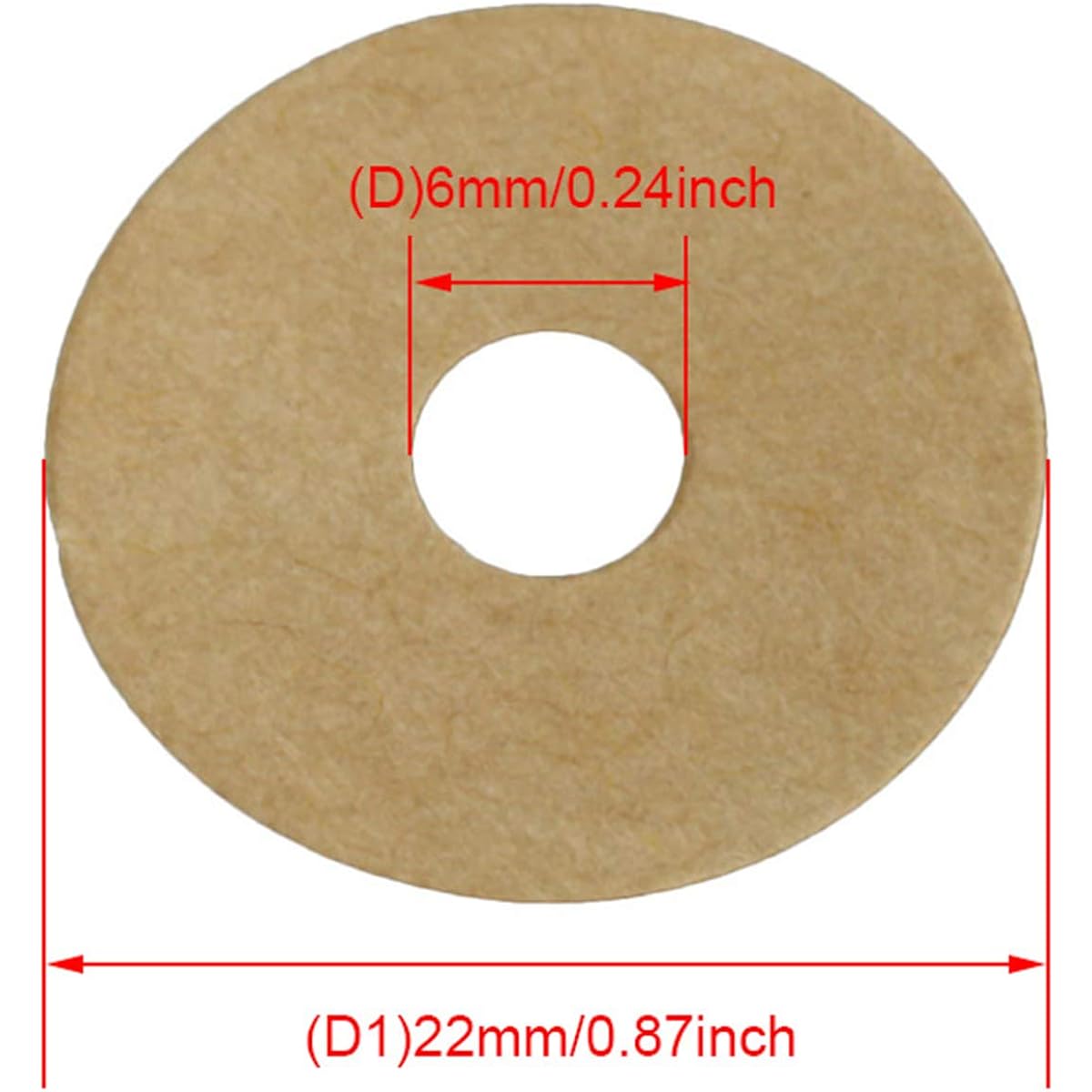 Mxfans Diameter 22mm Front Rail Brown Punching Shim Balance Gasket Set of 90