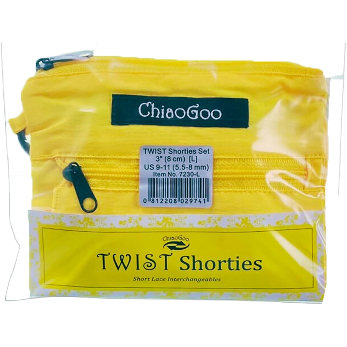 ChiaoGoo Twisted Shorts Stainless Steel Interchangeable Set 8cm L (7230-L)