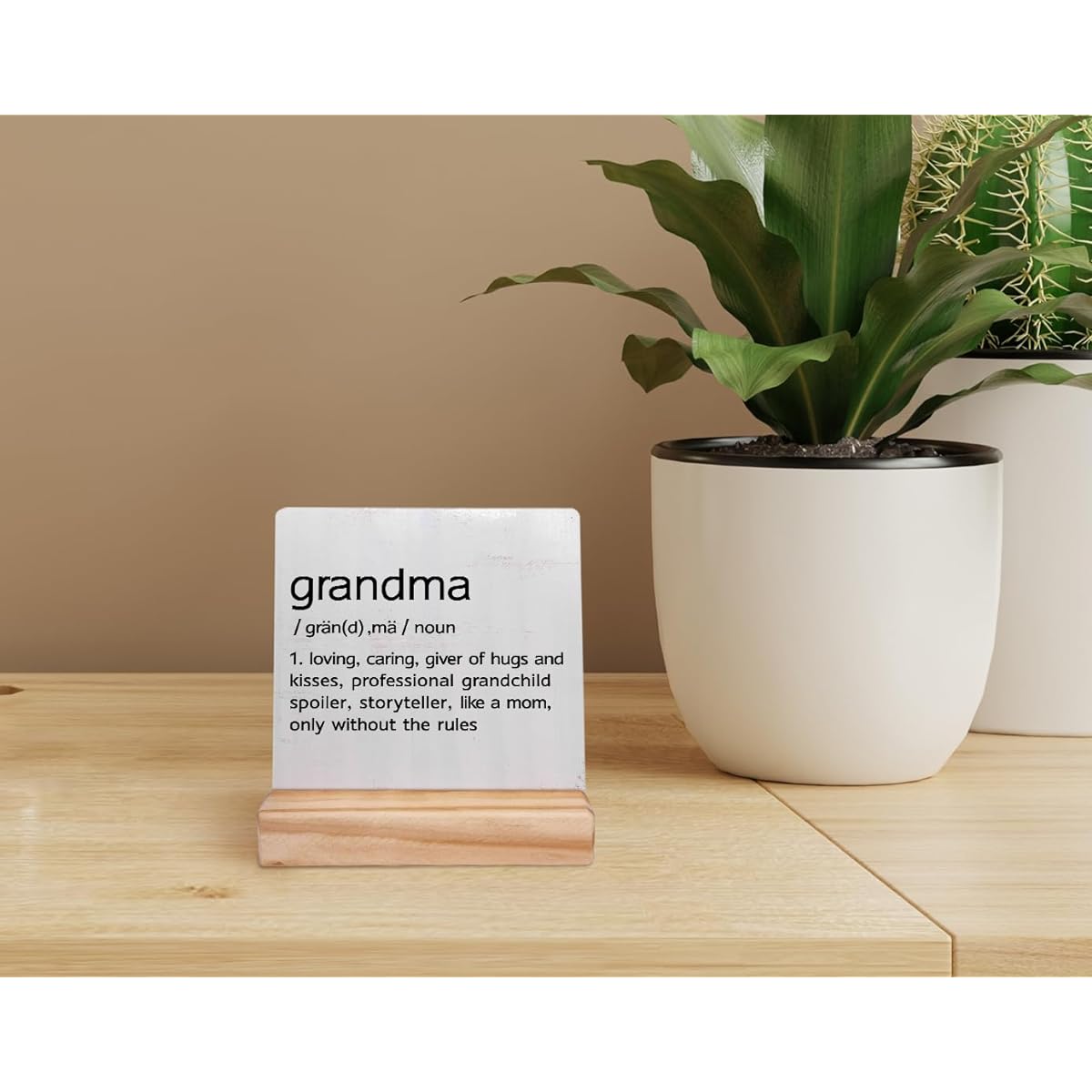 196-XQ-WSP-grandma wooden stand plaque