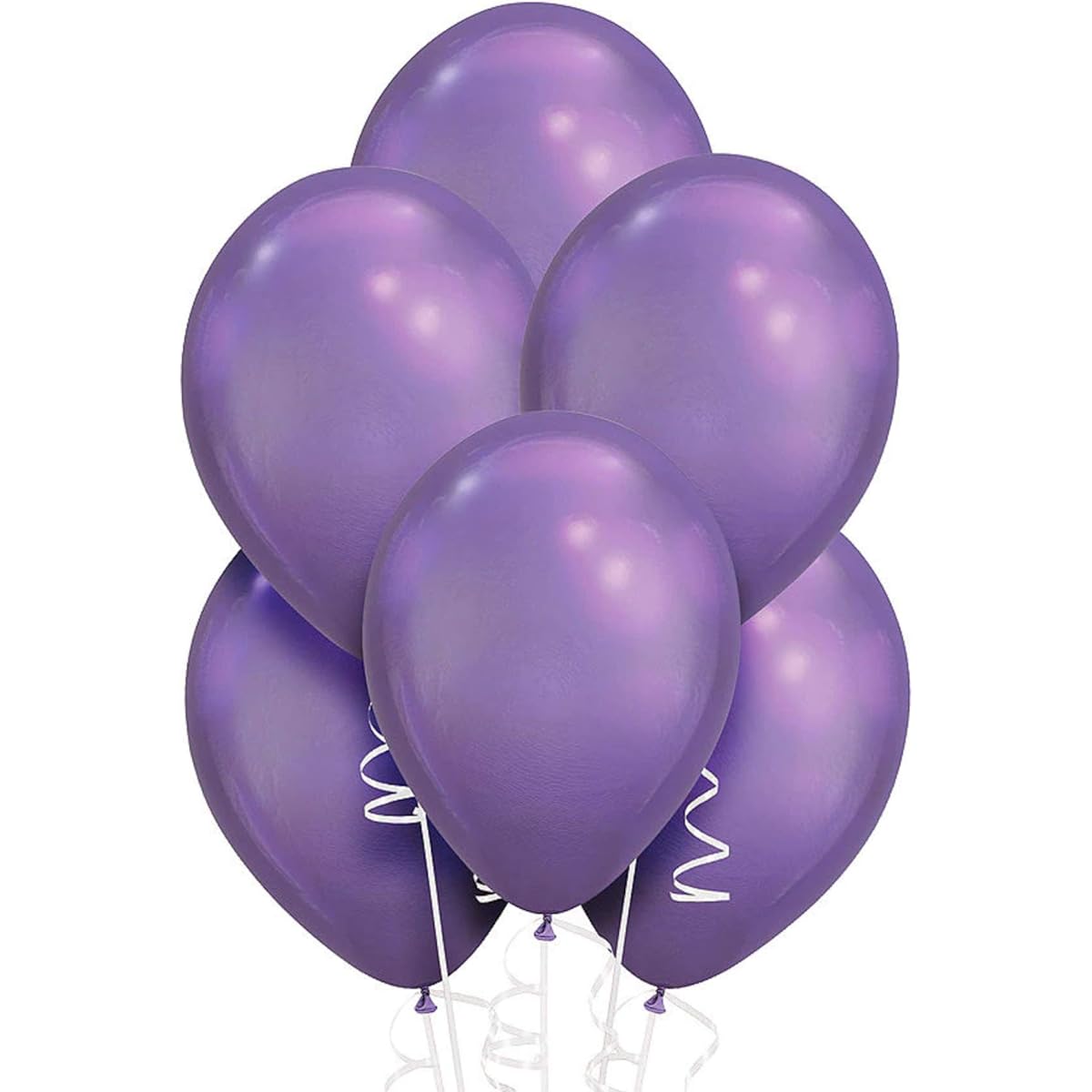 Amscan New Bulk Solid Color Latex Balloons, 12 Inch, Purple