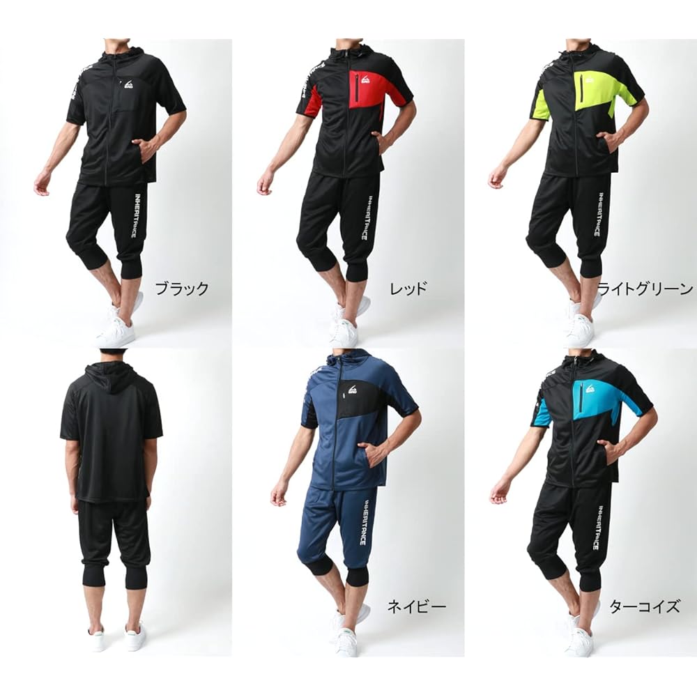 [Soleil Doll] Men's Room Wear, Jersey, Top and Bottom Set, Top and Bottom Setup, Parka, Short Sleeve, Pants, Sportswear, 3/4 Length