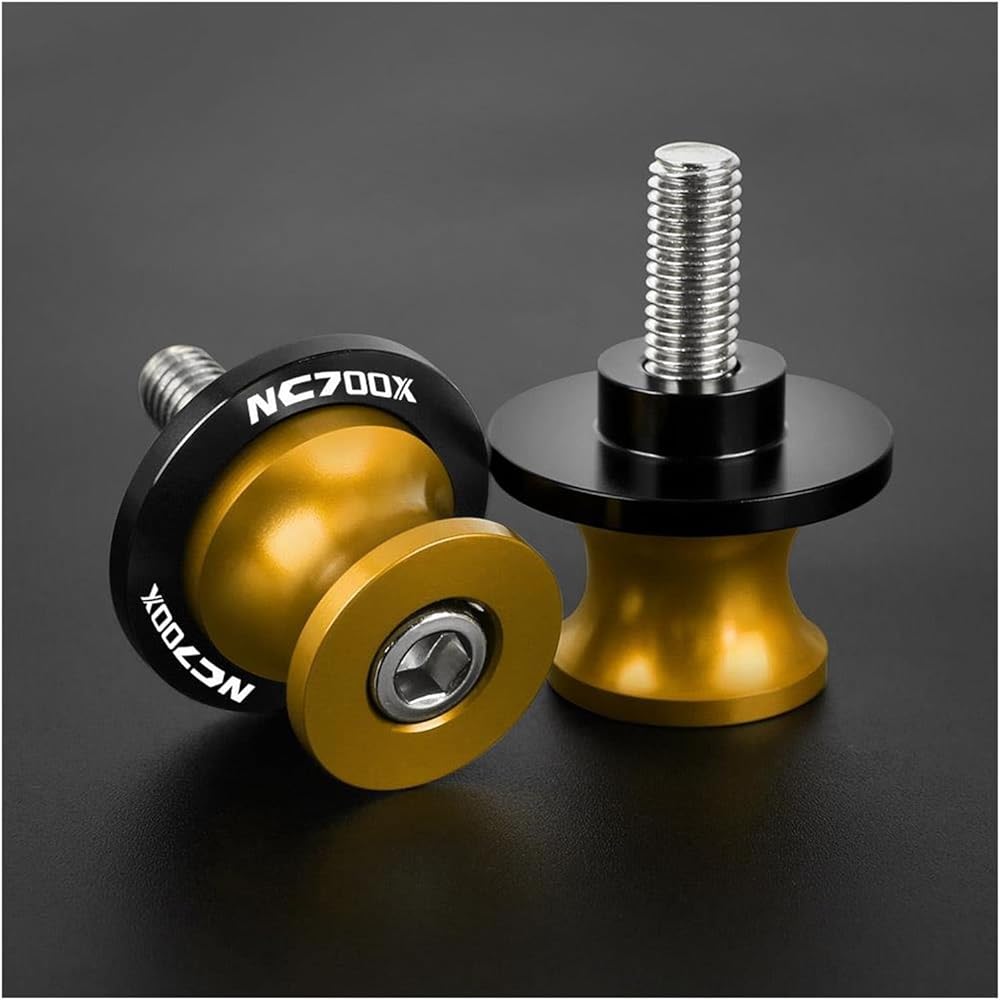 Swingarm Accessories FOR NC700X NC 700X 2012 2013 2014 2015 2016 Motorcycle Accessories CNC Aluminum Swingarm Spool Slider Rear Stand Screw (Color: E 8MM)