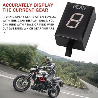 Speed Display Meter Motorcycle Gear Indicator ECU Plug 1-6 Level Speed Display Gear Display for Aprilia Shiver 750 Shiver750 RSV4 Non-ABS RSV 4