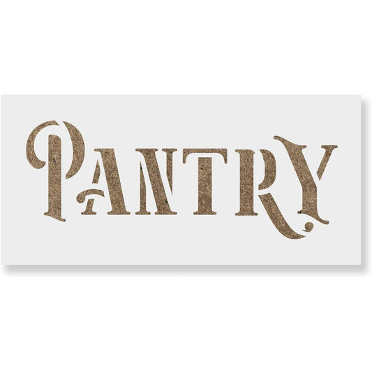 Rustic Pantry Stencil Template for Walls, Crafts to Paint - Reusable Stencils in Small and Large Sizes 24"x18"