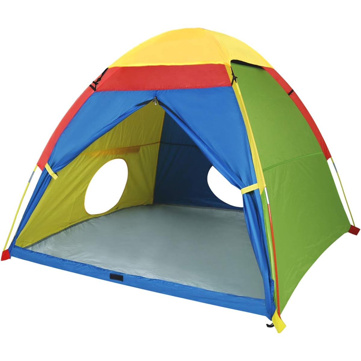 MountRhino Kids Play Tent & Playhouse?60?x60?x47? Kids Pop Up Tent, Children Camping Playhouse, Indoor/Outdoor Children Playhouse for Boys Girls, Large Space Kids Ttents with Rainfly(Large Space)