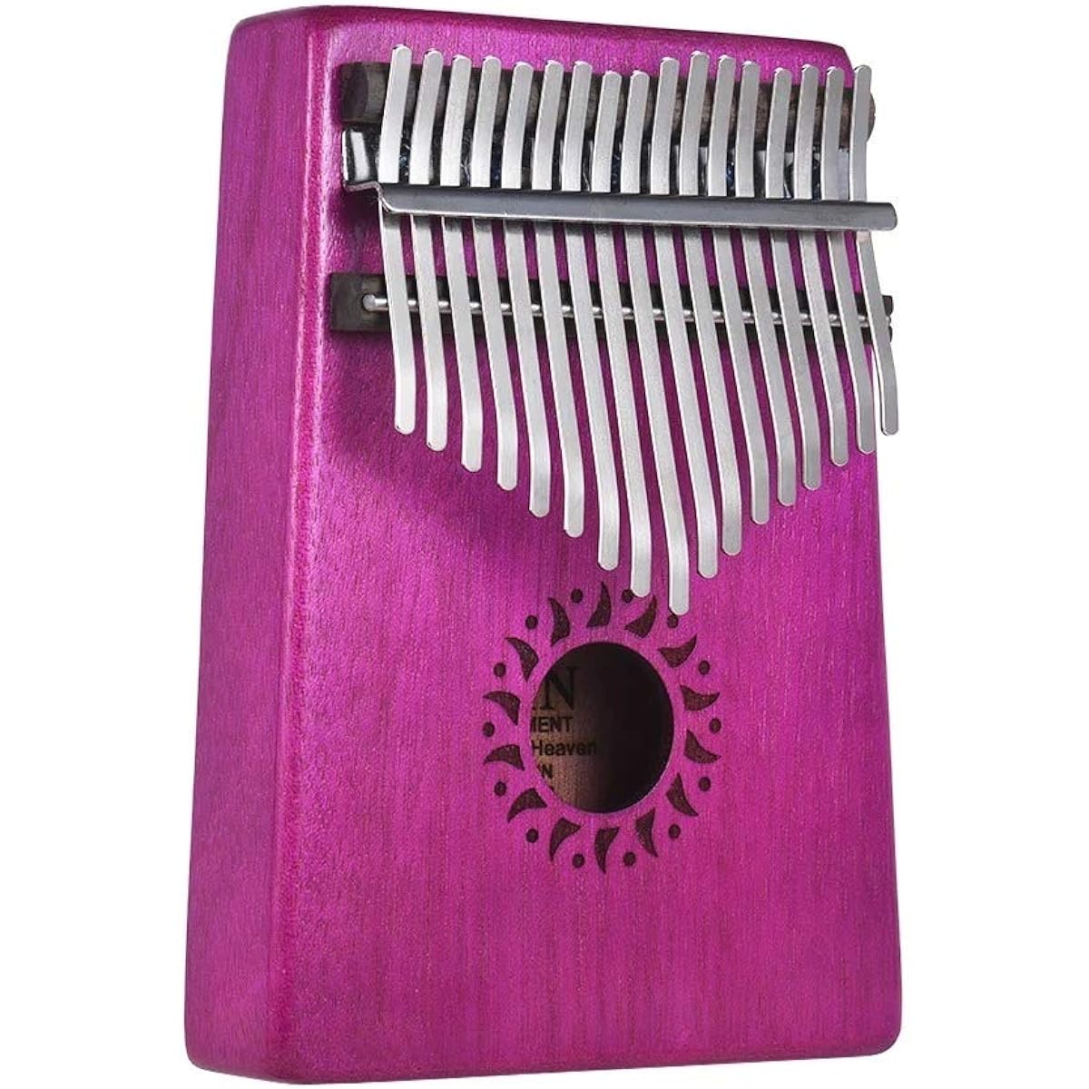 Thumb Piano Portable 17 Keys Kalimba Mbira Pocket Thumb African Musical Instrument (Size:One Size; Color:Wood)