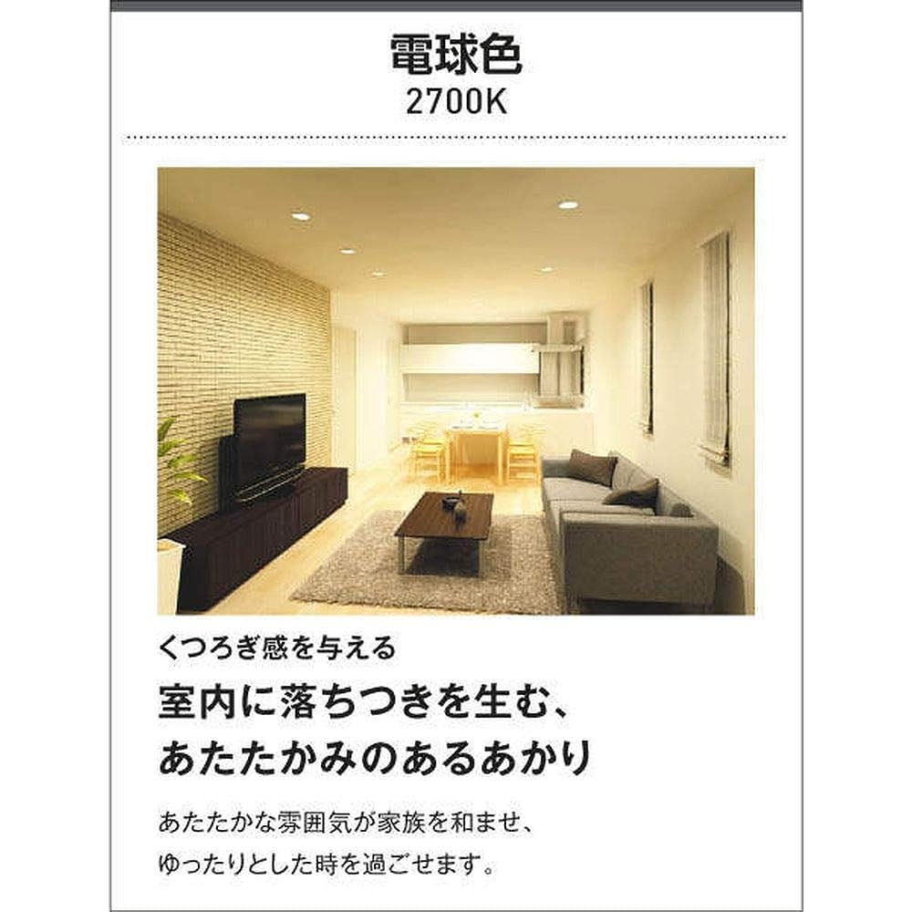 Koizumi Lighting LED eaves ceiling, direct/wall mounted, equivalent to 60W incandescent bulb, bulb color, AU45051L