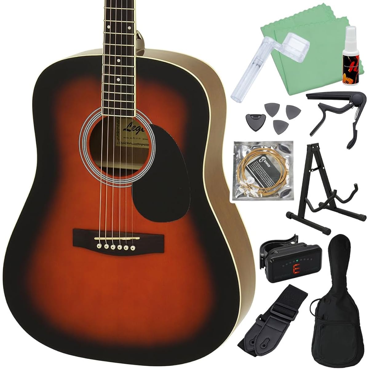 LEGEND WG-15 BS Acoustic Guitar Beginner 12 Piece Set Legend
