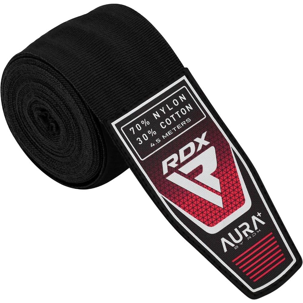 RDX Vantage AURA+ Series Boxing Kickboxing Muay Thai Martial Arts MMA Sparring Mixed Martial Arts Gym Training Practice (4.5m, Black)