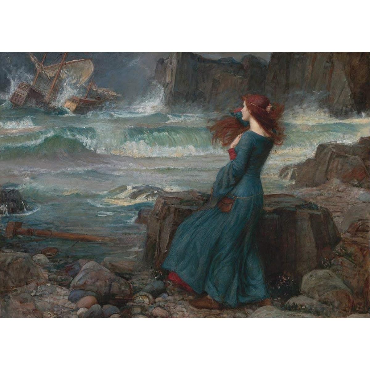 Nautilus Puzzles Wooden Jigsaw Puzzle Miranda Tempest John William Waterhouse 510 Pieces