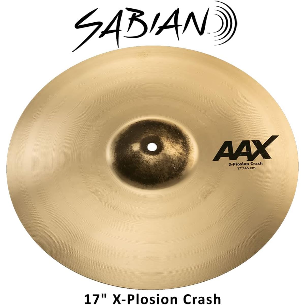 SABIAN Sabian AAX X-PLOSION CRASH 17" Crash Medium Thin Weight Brilliant Finish AAX-17XPC-B