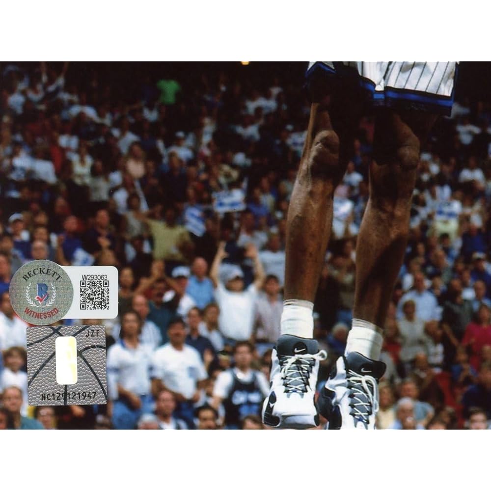 Penny Hardaway Autographed 8x10 NBA Official Poster Beckett Autograph Session On-site Visual Certification Seed Stars