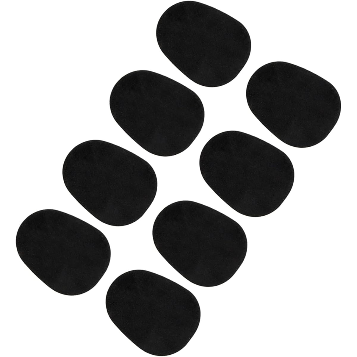 Saxophone Parts Saxophone Mouthpiece Pads Black Thin Silicone Rubber Cushion Saxophone Patch 8pcs/1Pack