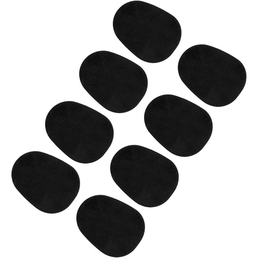 Saxophone Parts Saxophone Mouthpiece Pads Black Thin Silicone Rubber Cushion Saxophone Patch 8pcs/1Pack