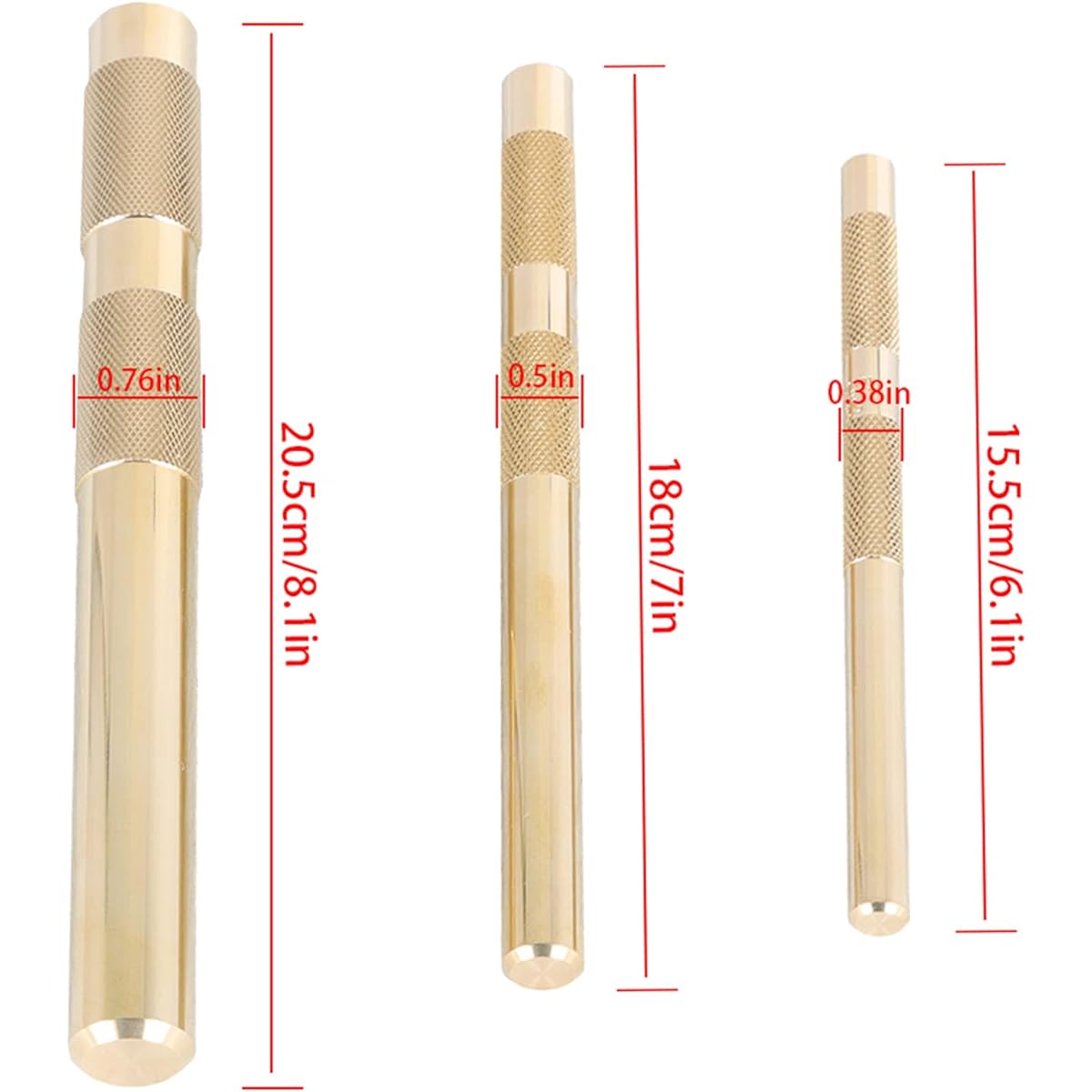 labwork 61360 brass drift punch 3-piece set