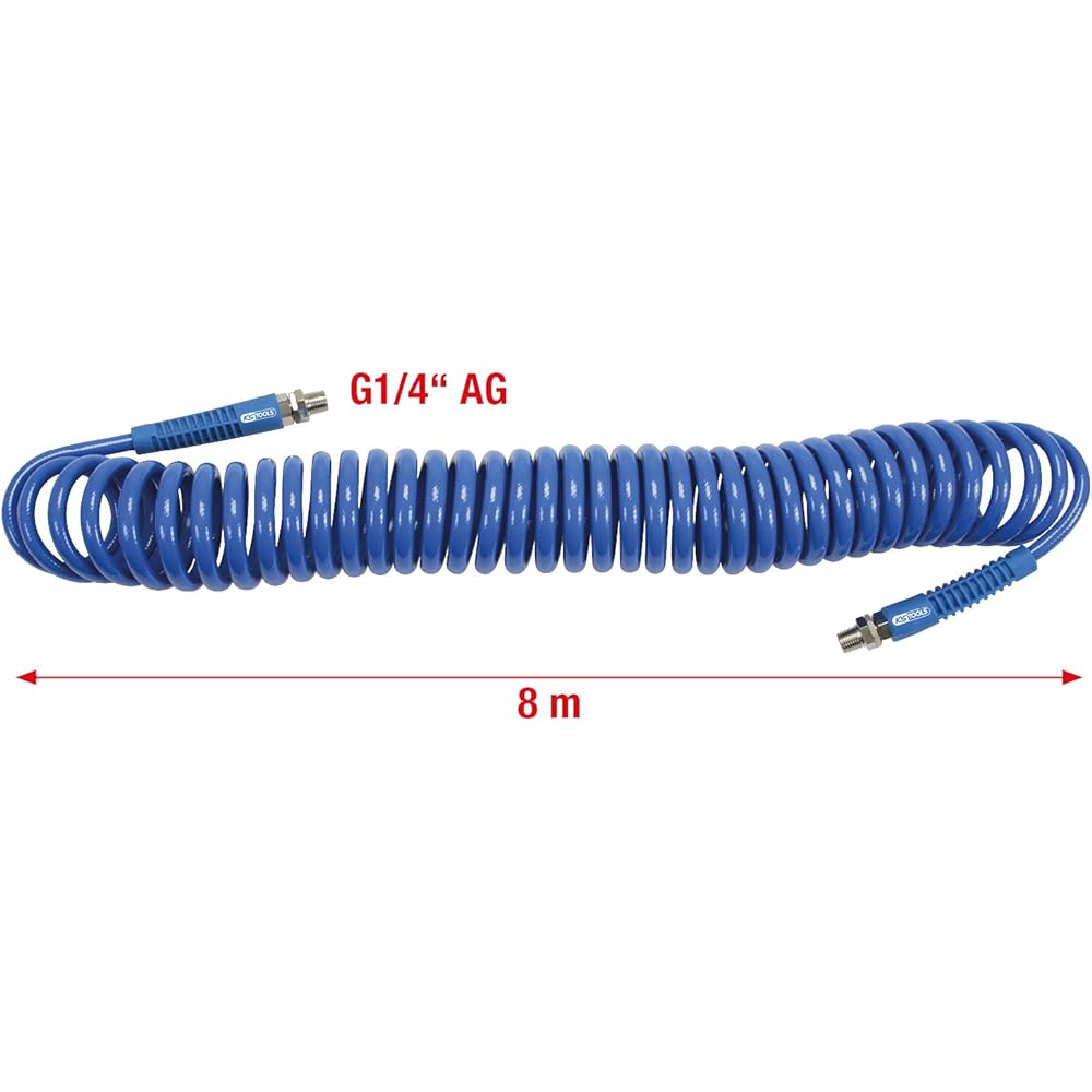 KS TOOLS PU pneumatic spiral hose 6mm PU pneumatic spiral hose 6mm 515.3330