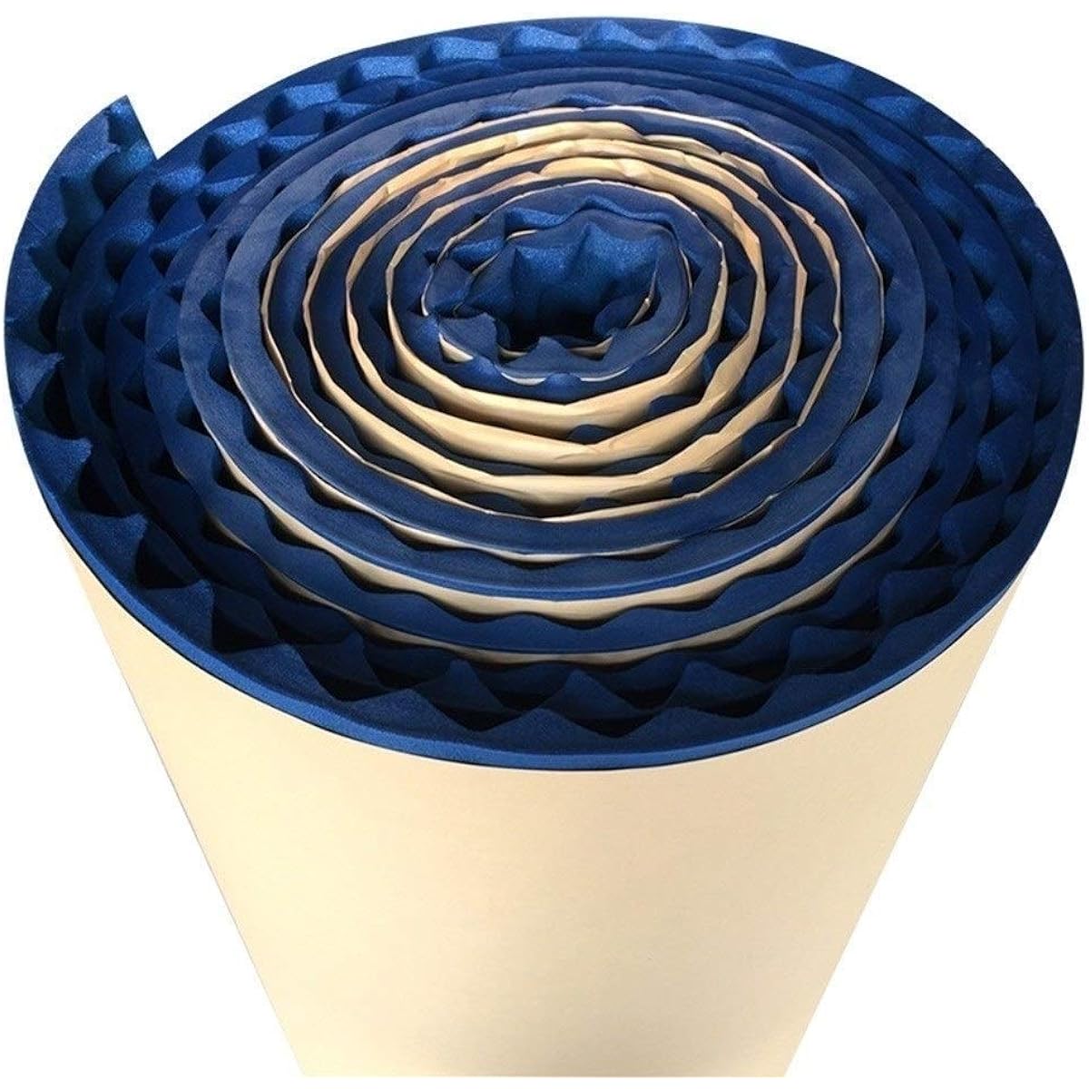 Blue Acoustic Panel, Drum Room Piano Room Sound Absorbing Cotton Self-Adhesive Waterproof Soundproof Foam Thickness: 5CM