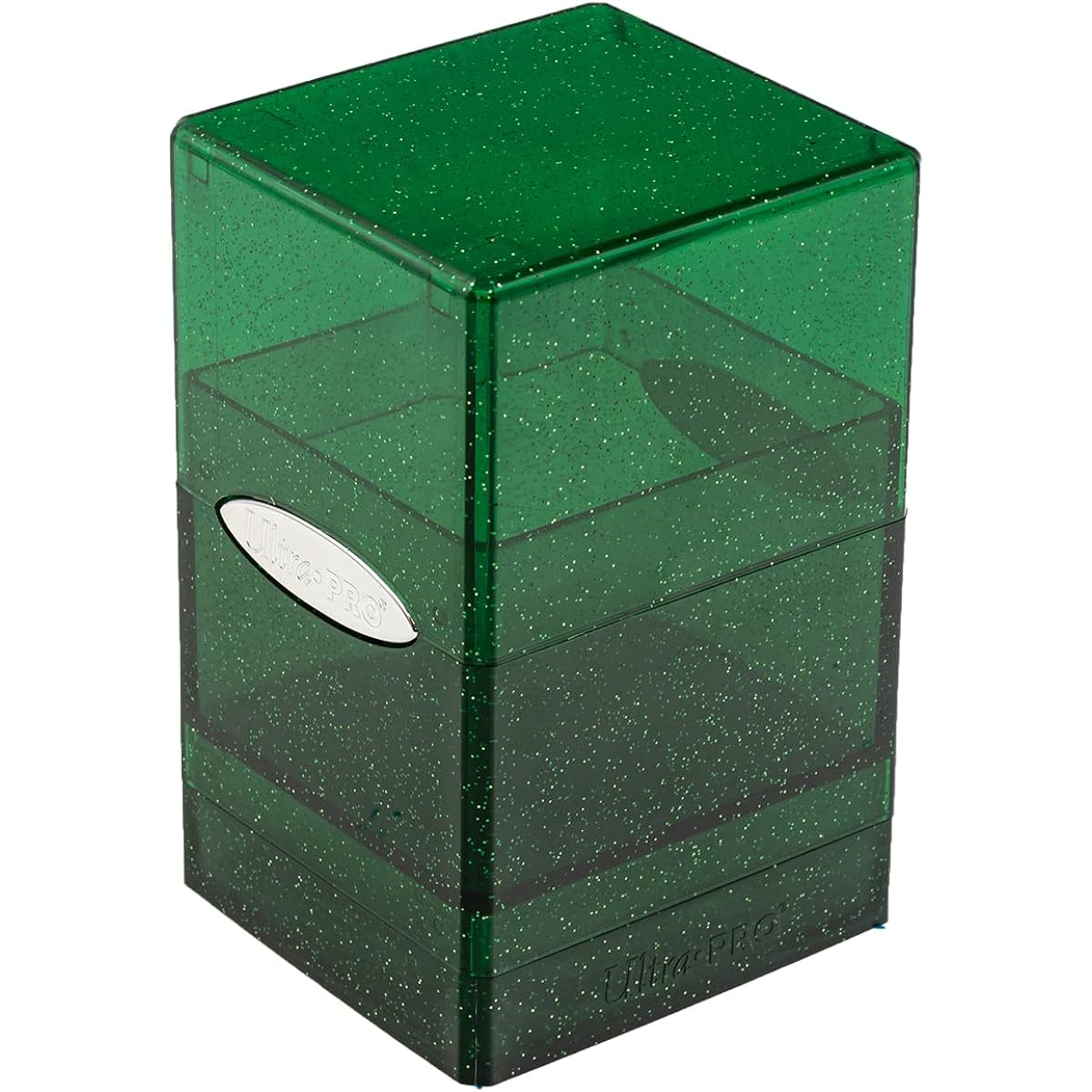 Satin Tower Deck Box - Glitter Green