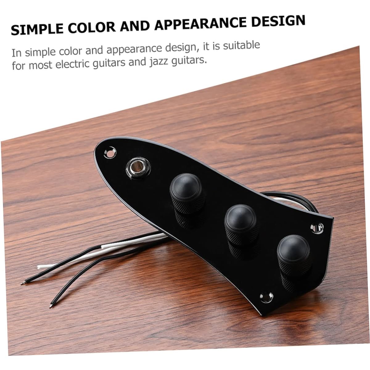 VICASKY Set of 4 Loaded Guitar Control Plates Electric Guitar Accessories Iron Guitar Control Plates Metal Guitar Control Plates Silver Accessories Wired