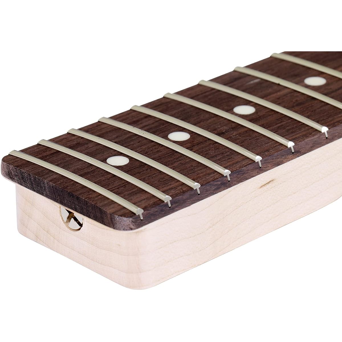 SCUD Electric Guitar Neck Half Paddle (Head Unprocessed) TL Type Rosewood Fingerboard 305R (12R) Jumbo Frets 22 Frets HNK-22/22T