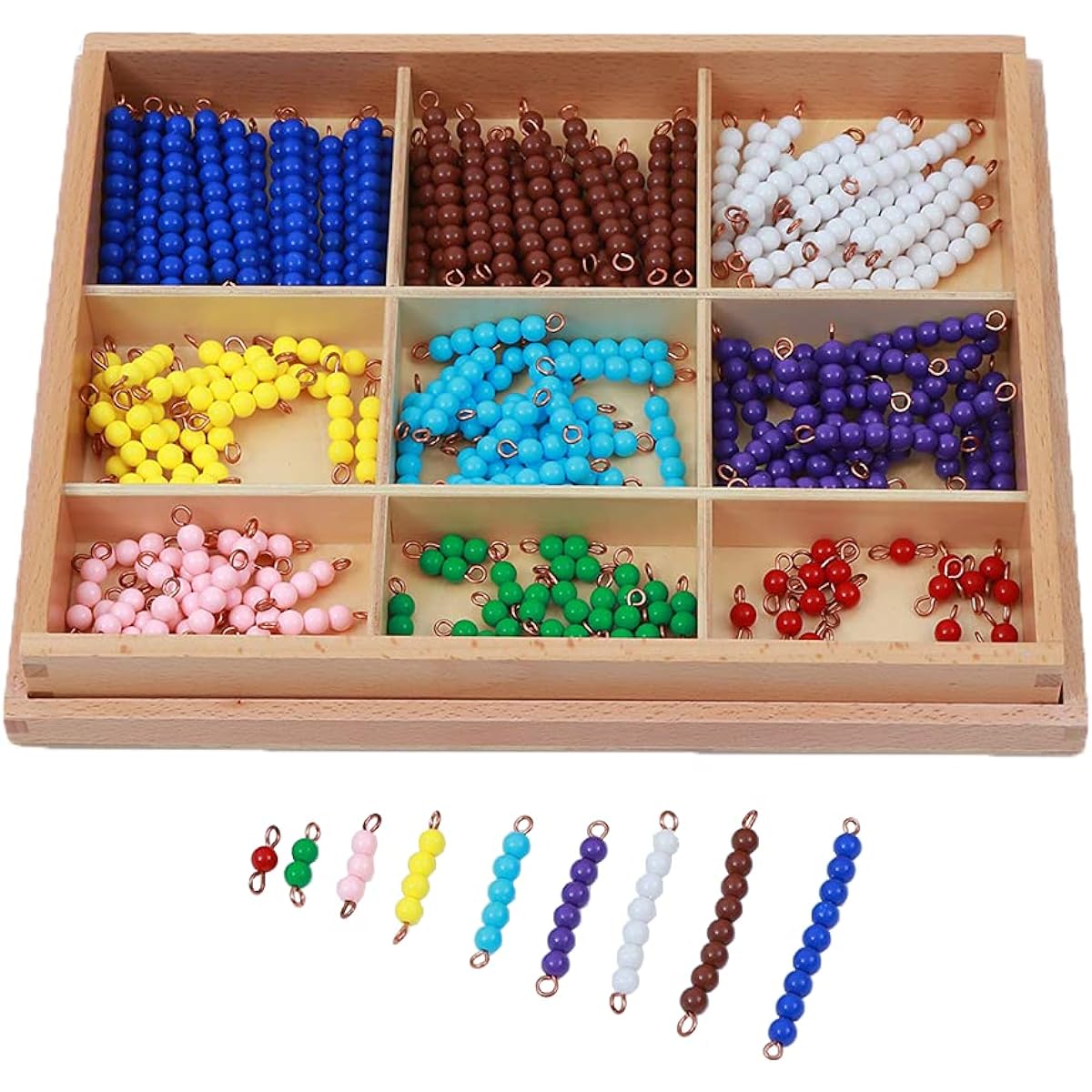 Adena Montessori Counting Beads Checkerboard Beads Math Games & Counting Counting Toys