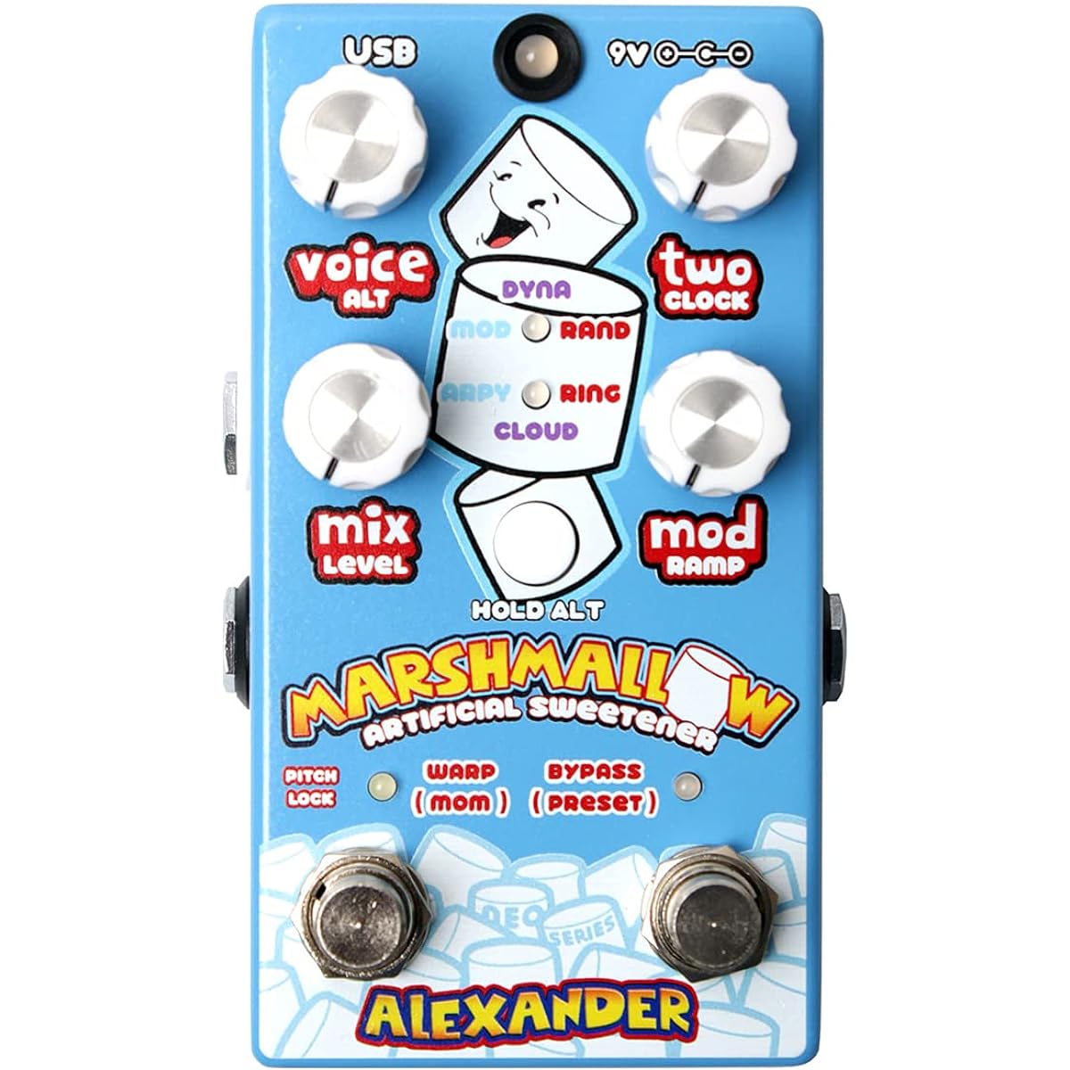 Alexander Pedals Guitar Effector Pitch Shifter Marshmallow