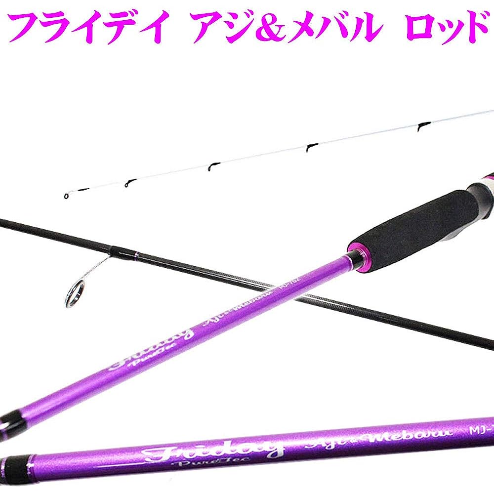 Cage fishing equipment Ajing/Mebaring introduction rod (MJ-682) & reel set with line (ajimebaruset-02)