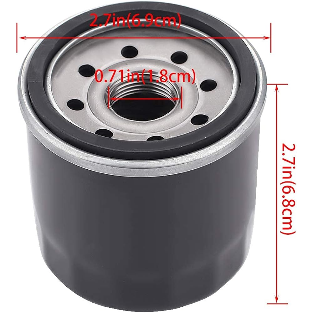 Tvent HF204 204 Oil Filter Replacement for Honda 15410-MFJ-D01 15410-MCJ-000 15410-MCJ-003 Kawasaki 16097-0002 16097-0007 Yamaha 5GH-13440 -20 5. GH-13440-50 (2 pack)