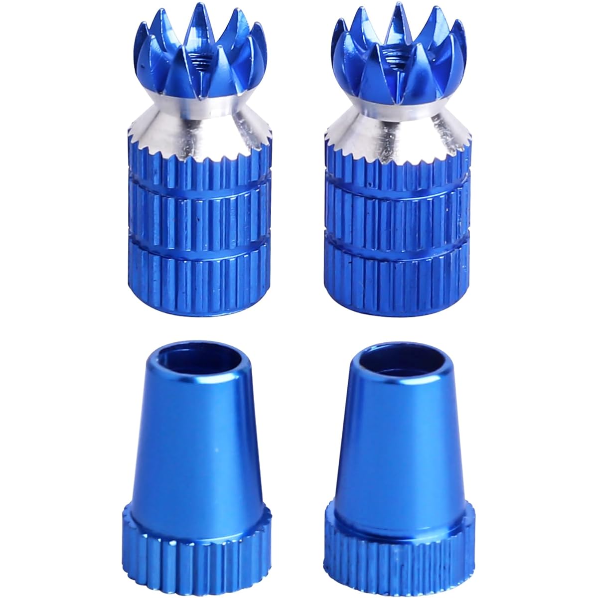 HobbyPark Aluminum RC Transmitter Stick End Controller Thumb Locker M3 Thread TX for Futaba/FrSky/Spektrum DX6i DX7S DX8 DX9 / Taranis X9D /ETurnigy 9X / Hitec Aurora 9 (Blue)