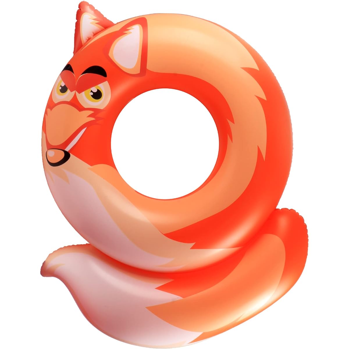 Tuolueop Pool Float Inflatable Swimming Ring for Kids Fox and Crocodile Pattern Swimming Tube Ring Perfect for Kids 3-10 Years Old Outdoor Swimming Pool Beach Fun Swimming Pool Party Toy