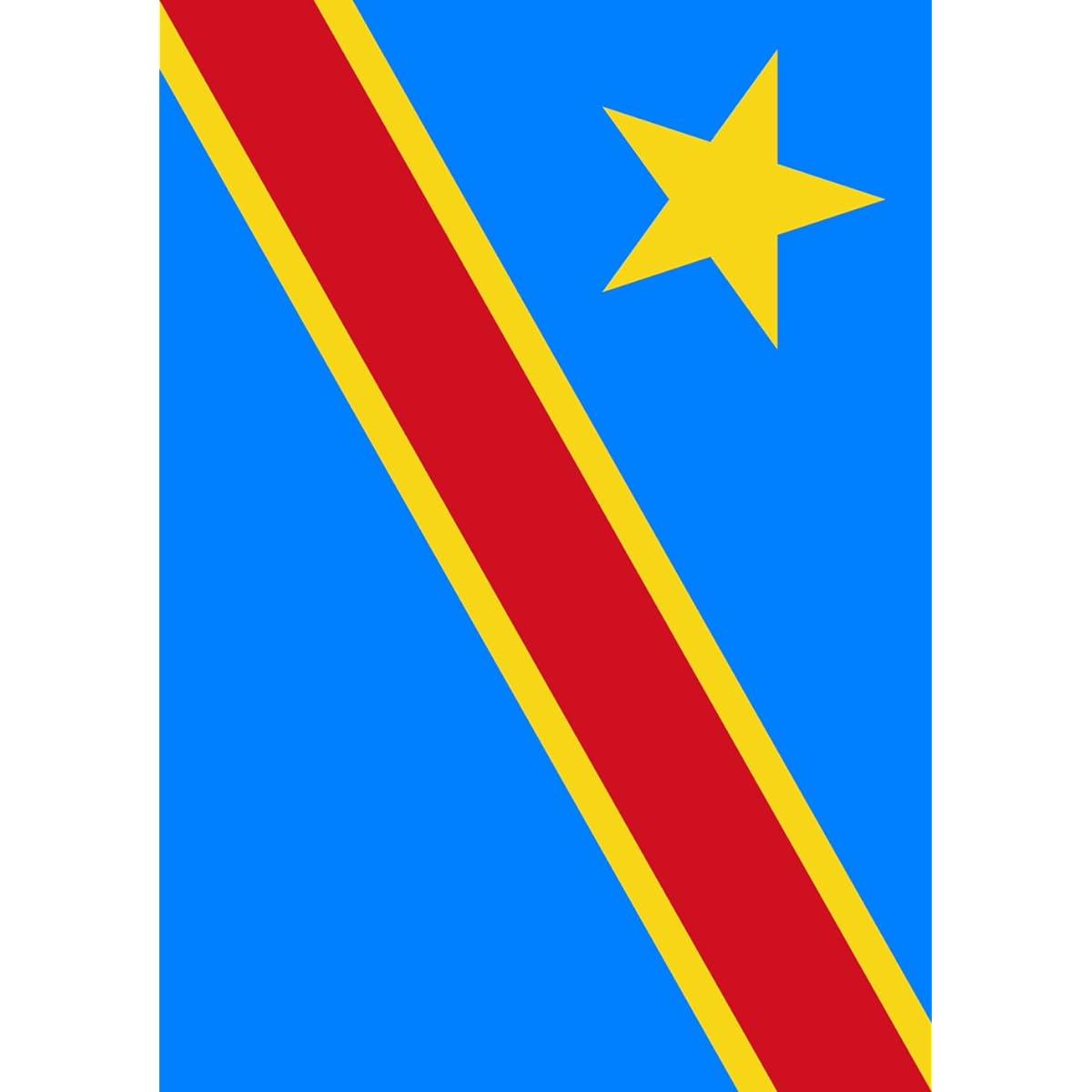 Toland Home Garden Flag of the Democratic Republic of the Congo 12.5 x 18 Inch National Garden Flag