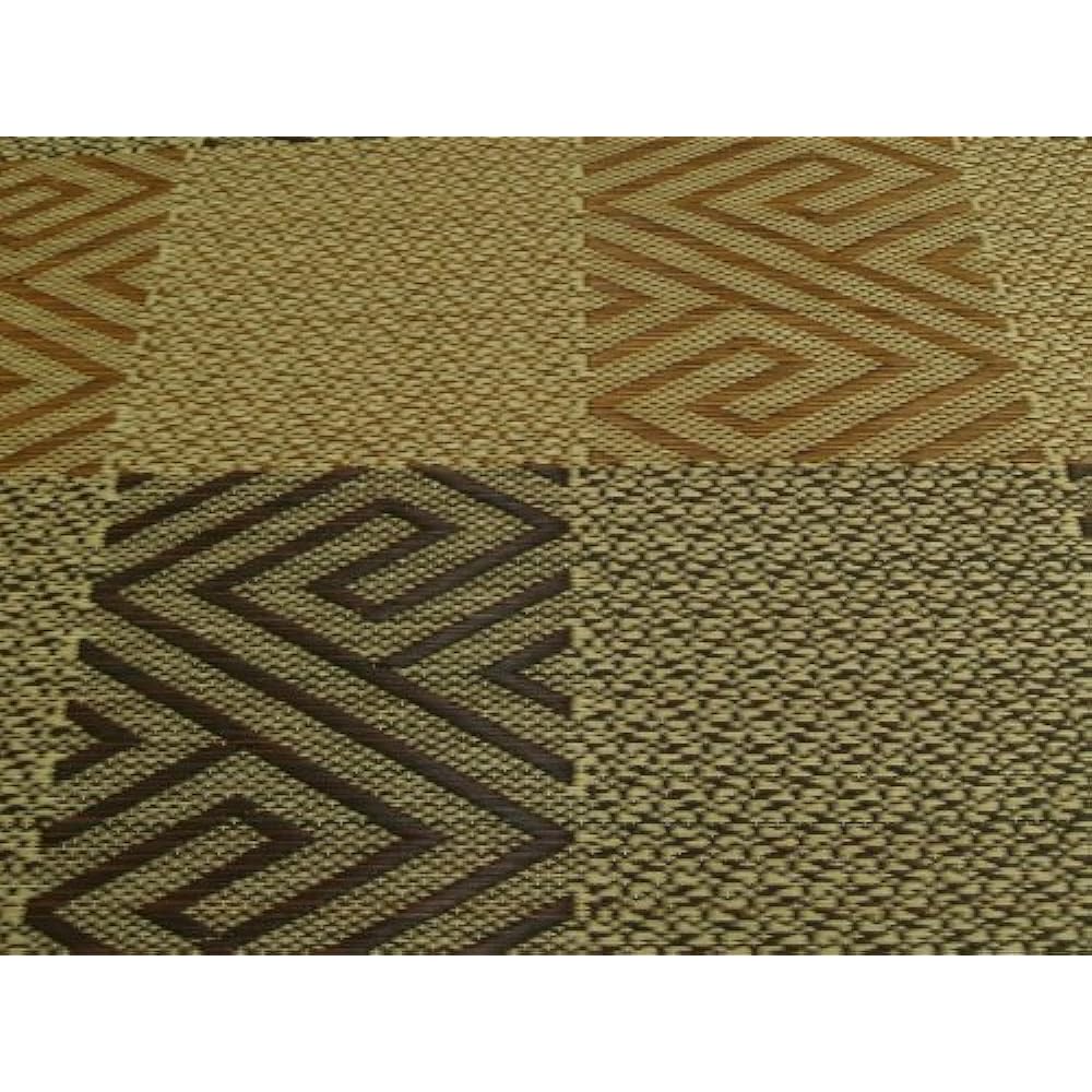 Ikehiko Igusa Rug Hanagoza Carpet Domestic Gofu Brown Edoma 2 Tatami Approx. 174 x 174 cm #4110902