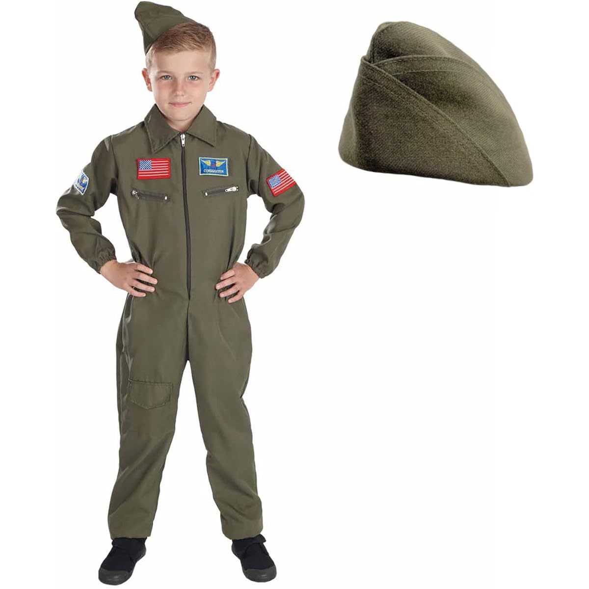 (Small (Age 4-6)) - Air Cadet - Childrens Fancy Dress Costume