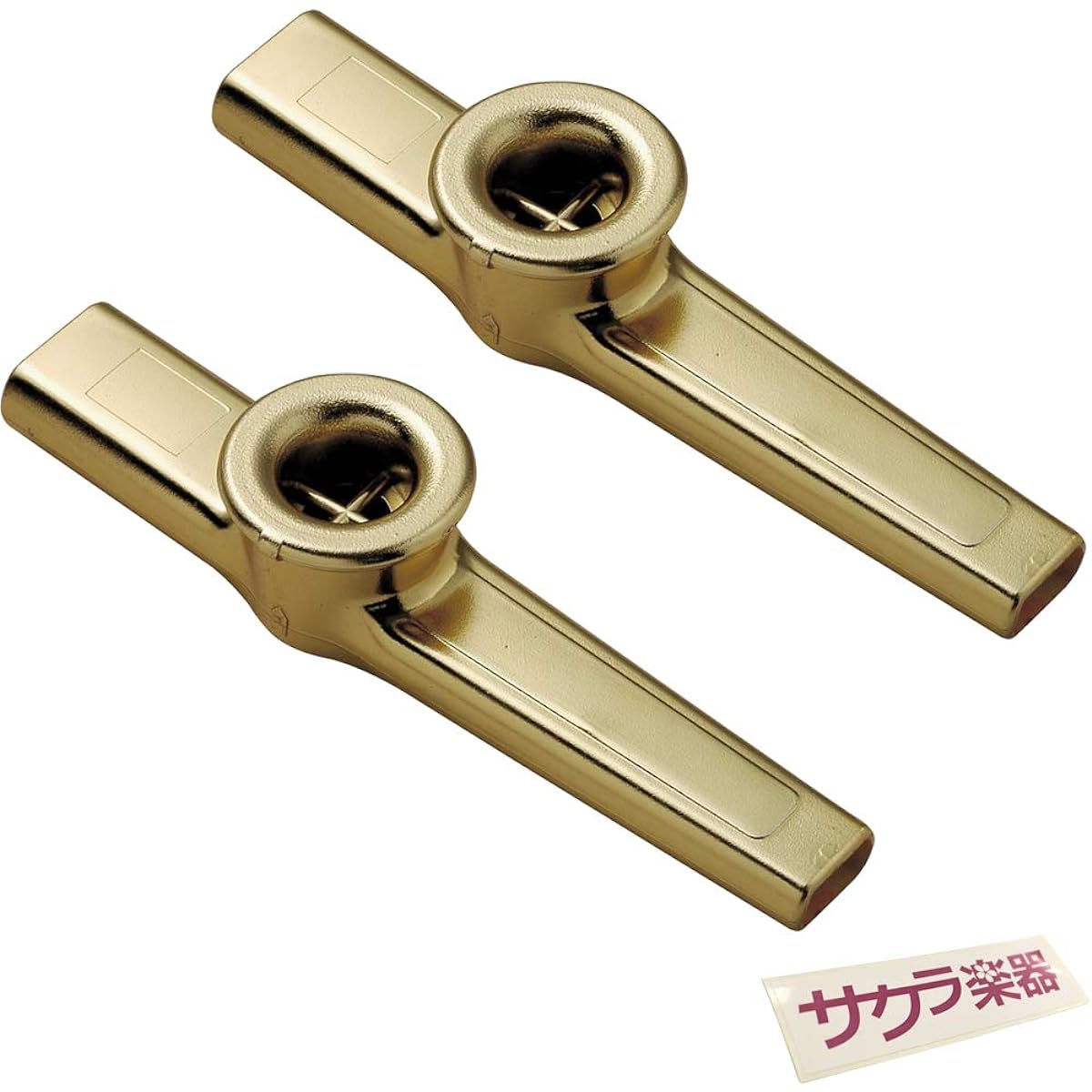 KC Kazoo Kazoo KZ-50/SV Silver Set of 48 with Sakura Musical Instrument Original Sticker
