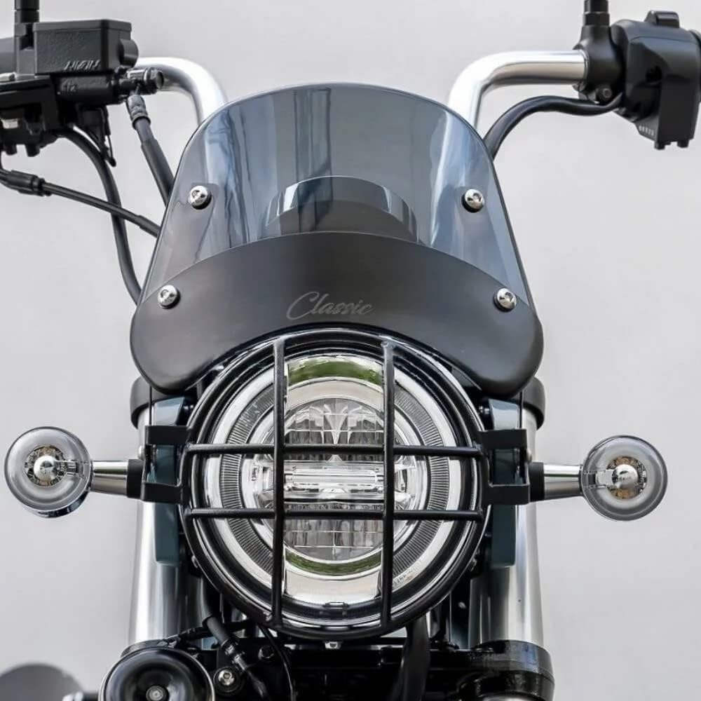 Meter Visor Shield for Honda DAX125 ST125 DX007 Diablo Custom Works Windshield (Classic) for Honda Dax125 ST125 Meter Visor/Meter Windshield