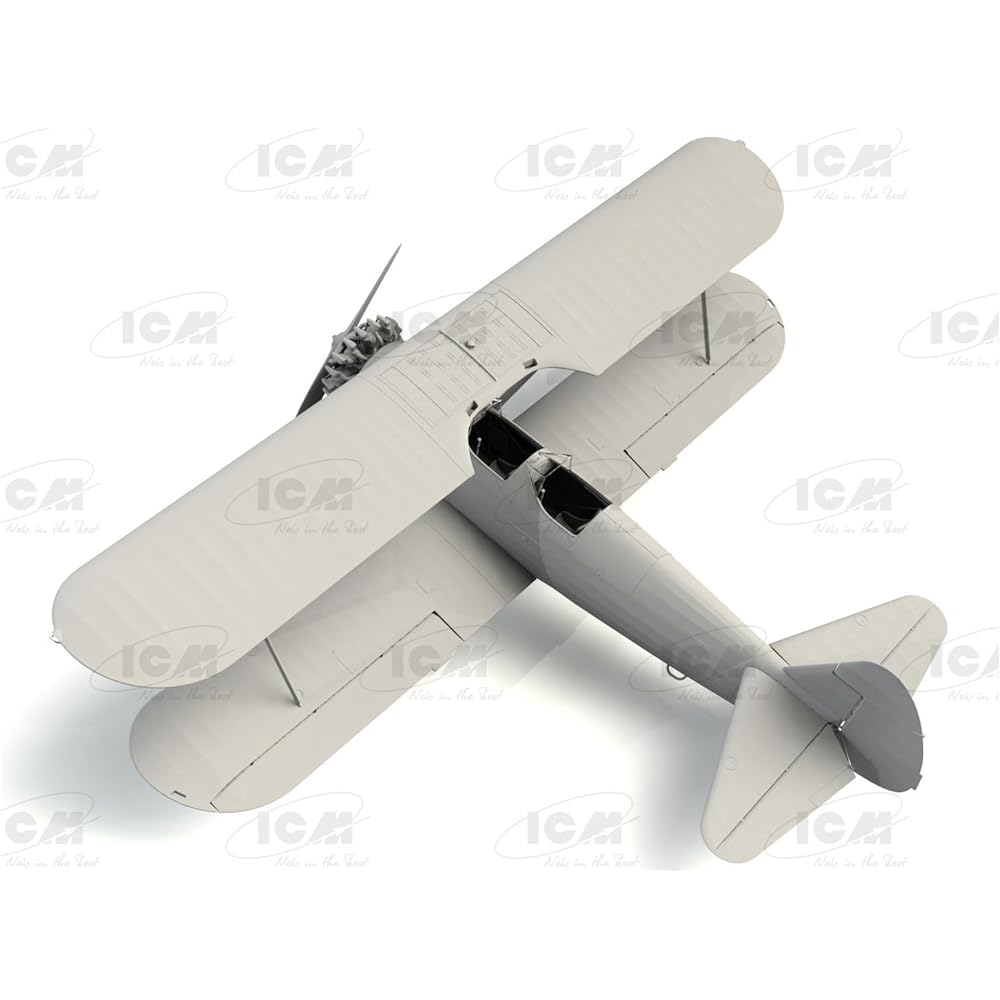 ICM 1/32 US Navy Stearman PT-13/N2S-2/5 Cadet Plastic Model 32043, Red